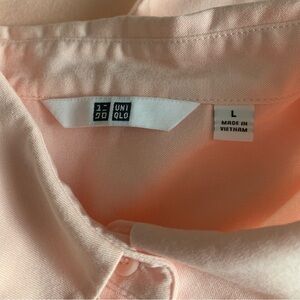 Uniqlo/DuluthRayon peach/pink Shirt & Peach Tank Top Set